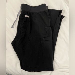 Figs Kade cargo scrub pants in black